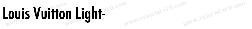 Louis Vuitton Light字体转换